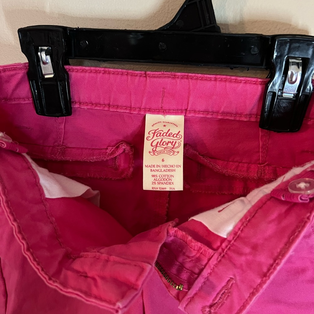 Faded Glory pretty in pink kids shorts